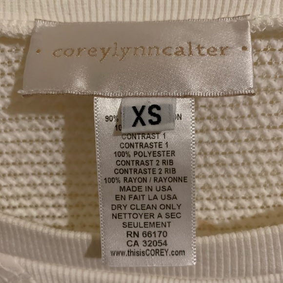 Anthropologie Corey Lynn Calter Lace Sweater White - Picture 4 of 5